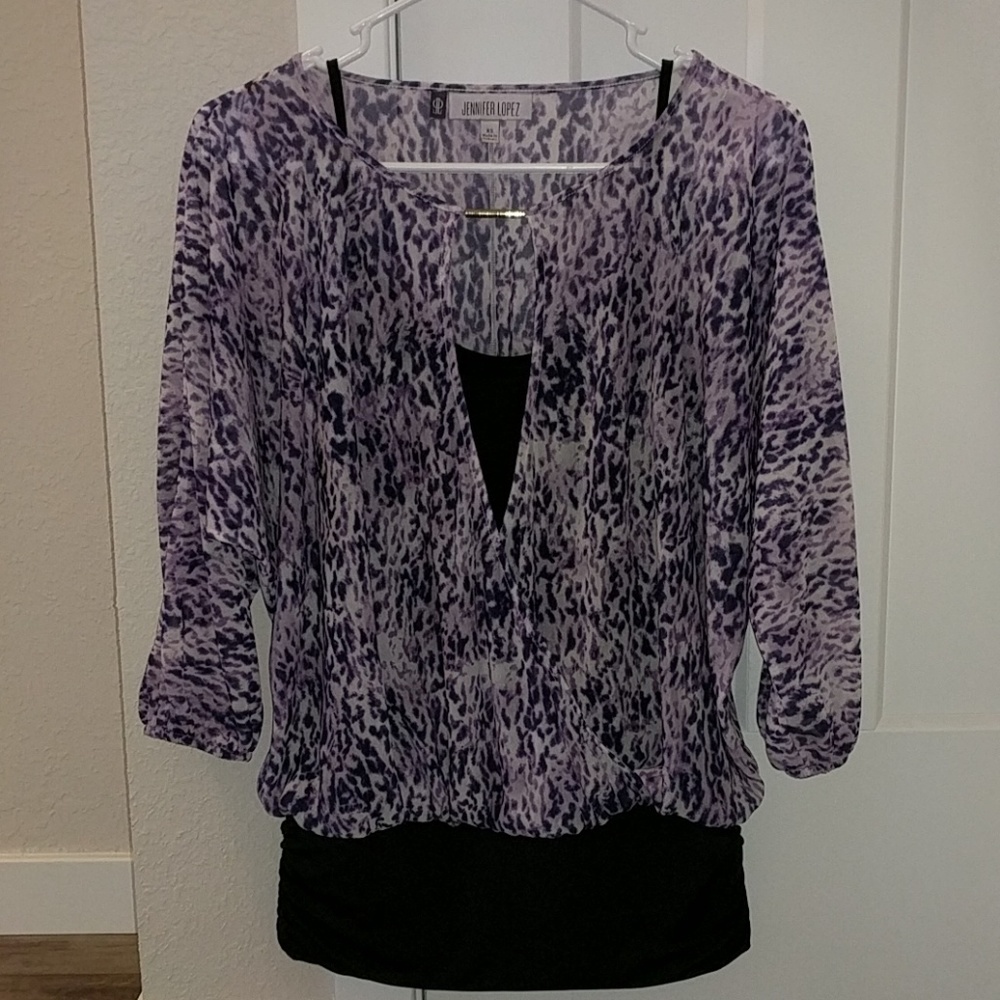 Jennifer Lopez Purple Blouse